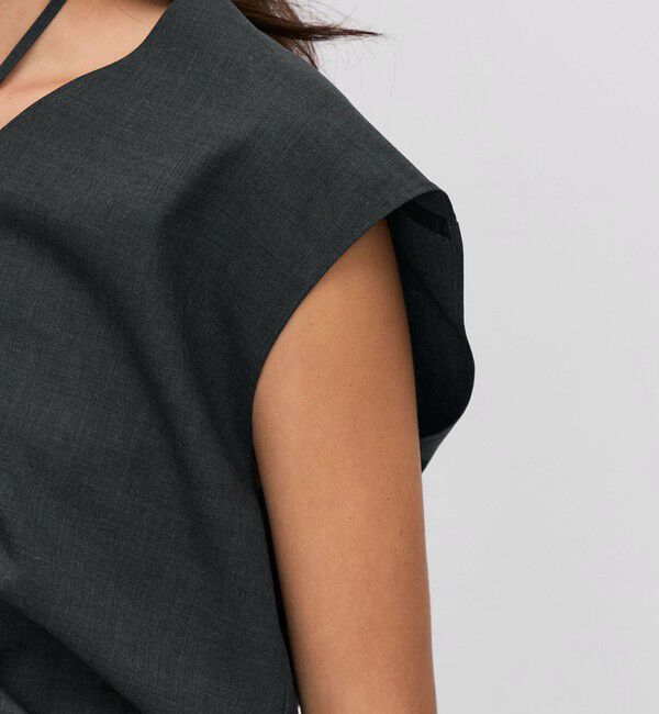 BACCA「ウールトロピカル ノースリーブブラウス」|シャツ・ブラウス|