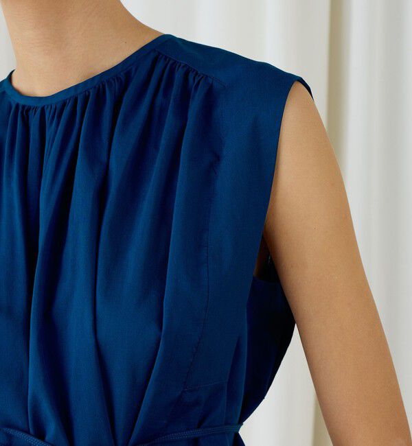 DES PRES「コットンシルクタイプライター コクーンギャザーブラウス」|シャツ・ブラウス|