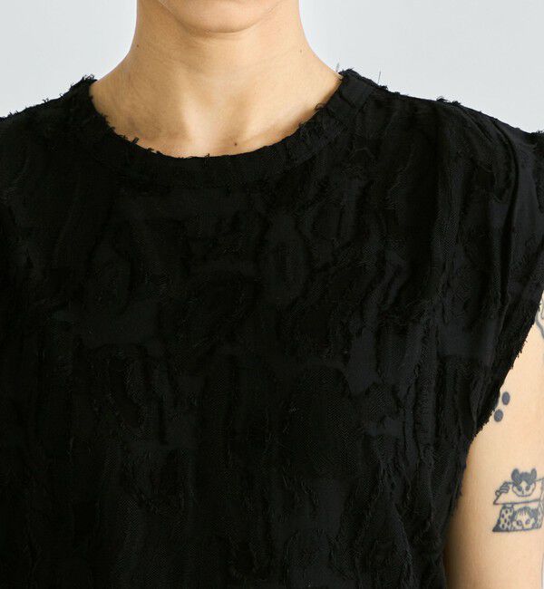 Edition「バックカットジャカード ノースリーブトップス」|タンクトップ|