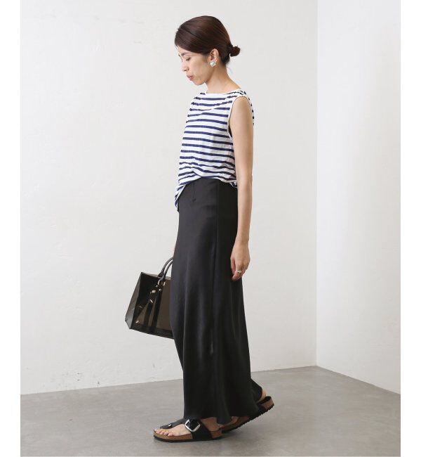 IENA「《追加3》ダブルサテンスカート」|スカート|