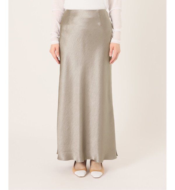 IENA「《追加3》ダブルサテンスカート」|スカート|