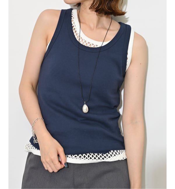 SLOBE IENA「《追加4》basic タンクトップ」|タンクトップ|