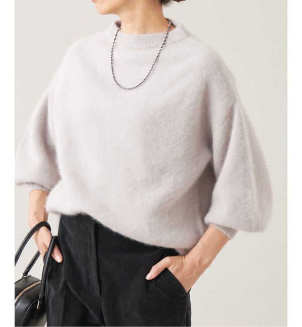 IENA LA BOUCLE「IENA LA BOUCLE ファーニットプルオーバー」|ニット・セーター|