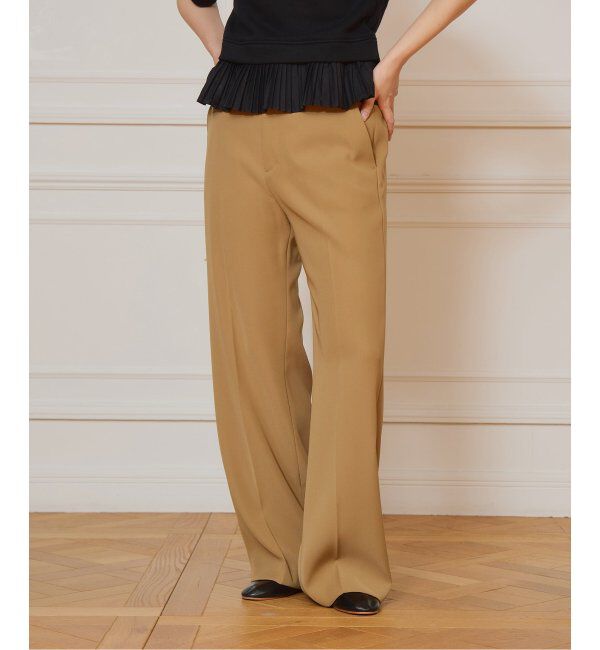 IENA LA BOUCLE「《追加》IENA LA BOUCLE デイリースラックス2」|スラックス|キャメル