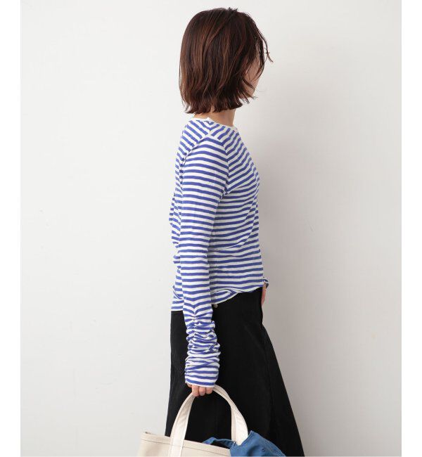 SLOBE IENA「《追加》フライスガーゼシャーリングロンTEE」|Tシャツ・カットソー|