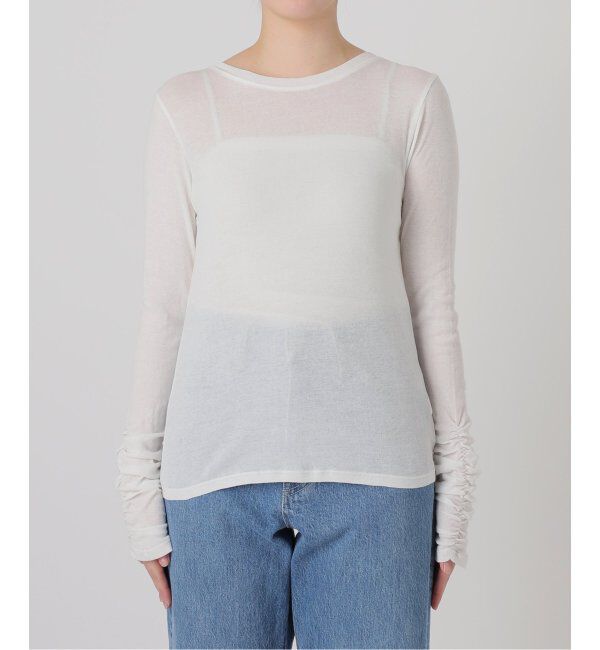 SLOBE IENA「《追加》フライスガーゼシャーリングロンTEE」|Tシャツ・カットソー|