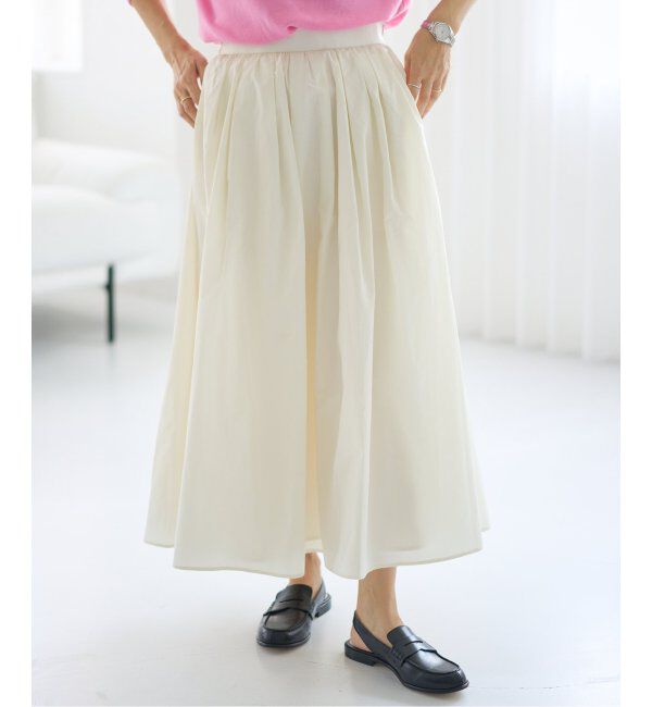 IENA「メモリータフタフレアスカート」|スカート|