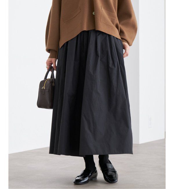 IENA「メモリータフタフレアスカート」|スカート|