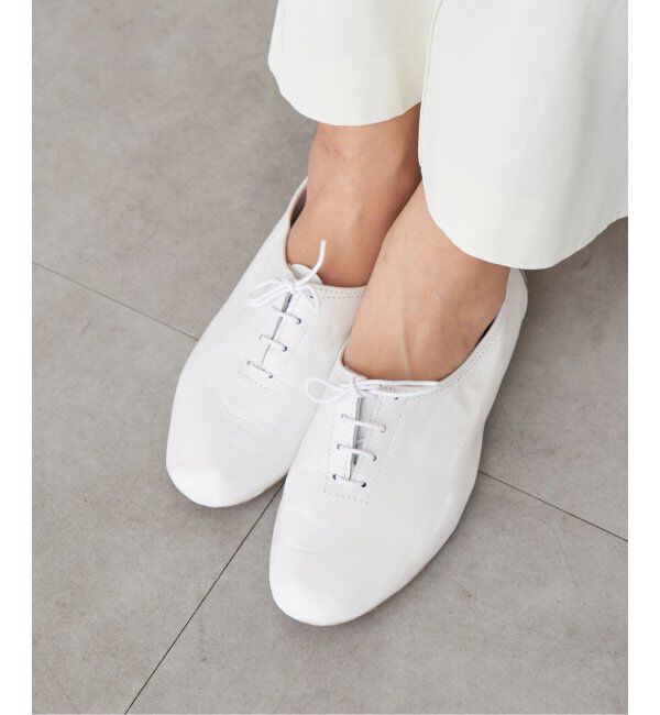 IENA「PORSELLI/ポルセリ JAZZ フラットシューズ」|その他|ホワイト