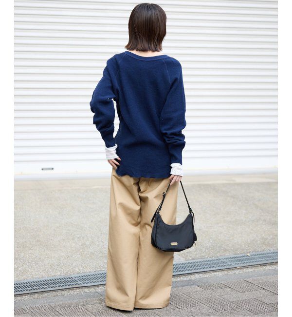 SLOBE IENA「チノタックワイドパンツ」|チノ|