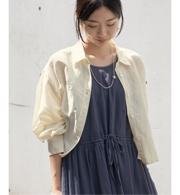 IENA「《追加》ラミーリヨセルショートシャツ」|シャツ・ブラウス|ナチュラル A