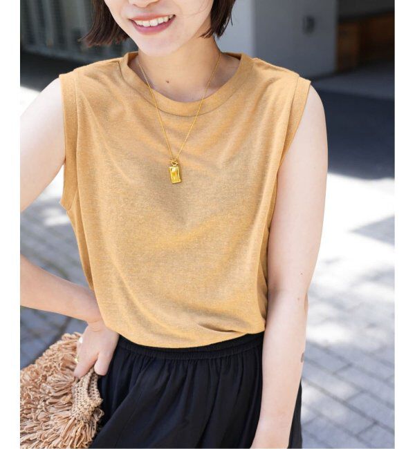 SLOBE IENA「《追加》スラブ天竺ノースリーブTEE」|Tシャツ・カットソー|