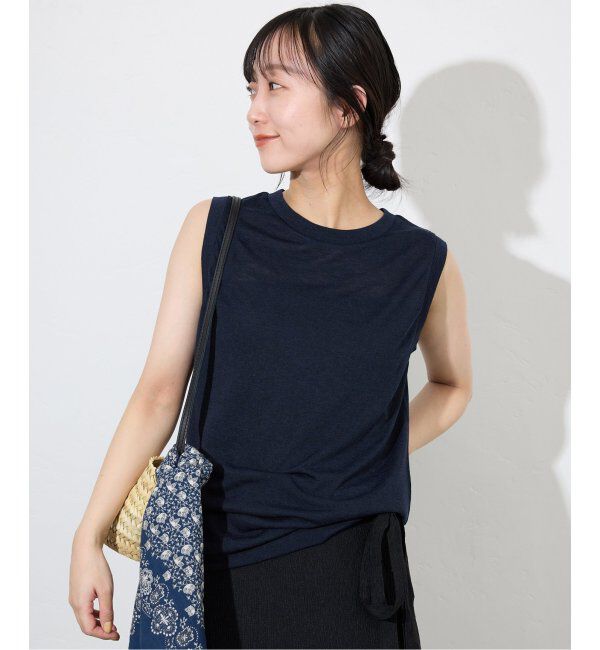 SLOBE IENA「《追加》スラブ天竺ノースリーブTEE」|Tシャツ・カットソー|