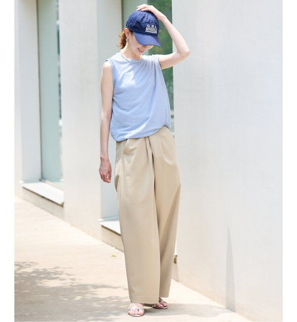 SLOBE IENA「《追加》スラブ天竺ノースリーブTEE」|Tシャツ・カットソー|