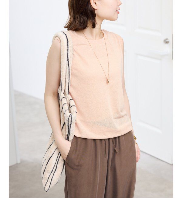 SLOBE IENA「《追加》スラブ天竺ノースリーブTEE」|Tシャツ・カットソー|