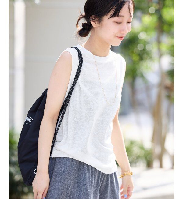 SLOBE IENA「《追加》スラブ天竺ノースリーブTEE」|Tシャツ・カットソー|