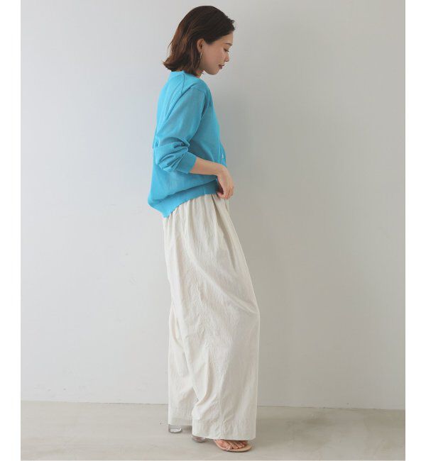 SLOBE IENA「《追加》リネン混シアーカーディガン」|カーディガン|