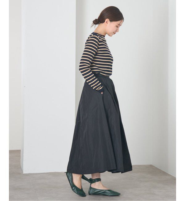 IENA「《追加》タフタフレアスカート」|スカート|