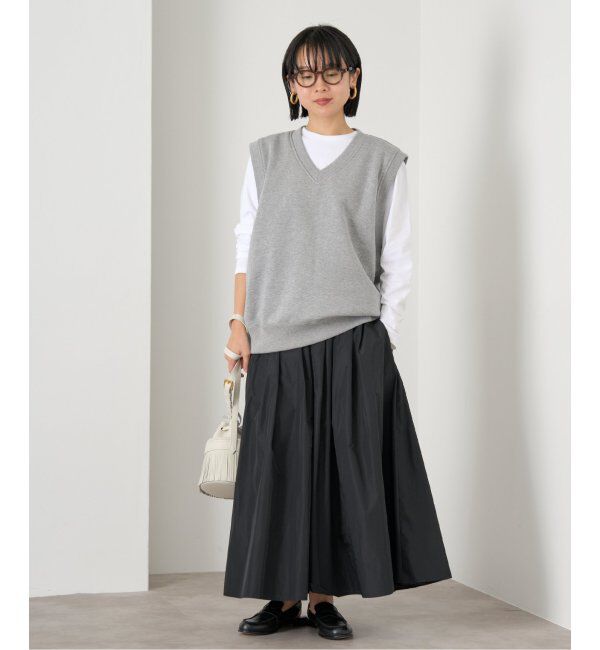 IENA「《追加》タフタフレアスカート」|スカート|