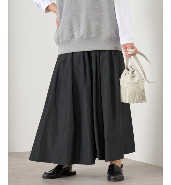 IENA「《追加》タフタフレアスカート」|スカート|