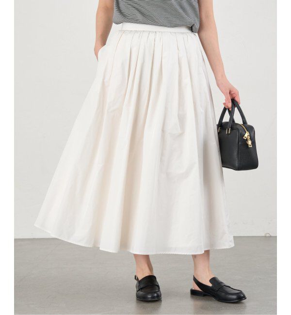 IENA「《追加》タフタフレアスカート」|スカート|