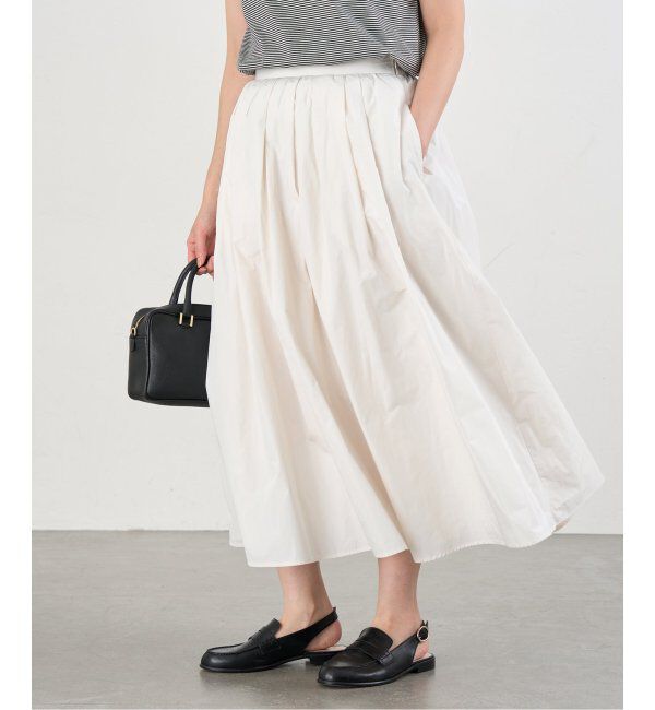 IENA「《追加》タフタフレアスカート」|スカート|