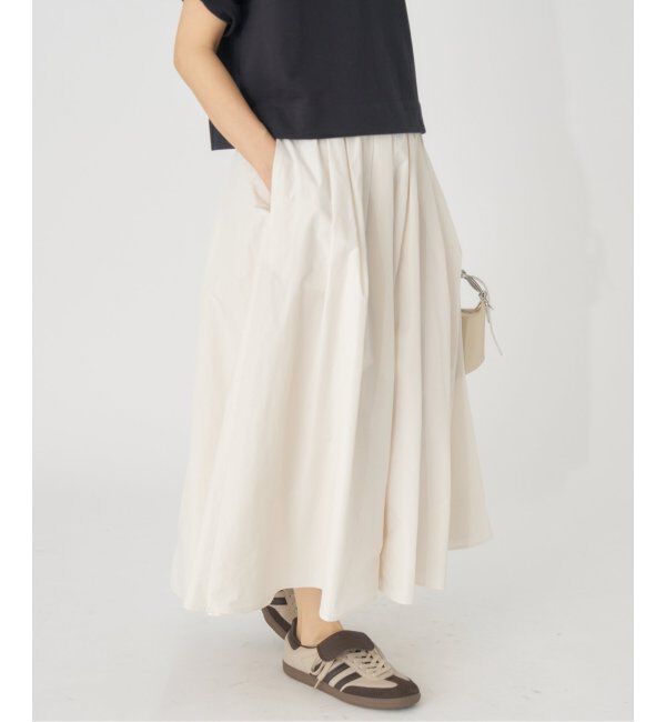 IENA「《追加》タフタフレアスカート」|スカート|