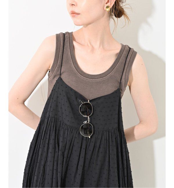 SLOBE IENA「コットンテレコタンクトップ」|タンクトップ|