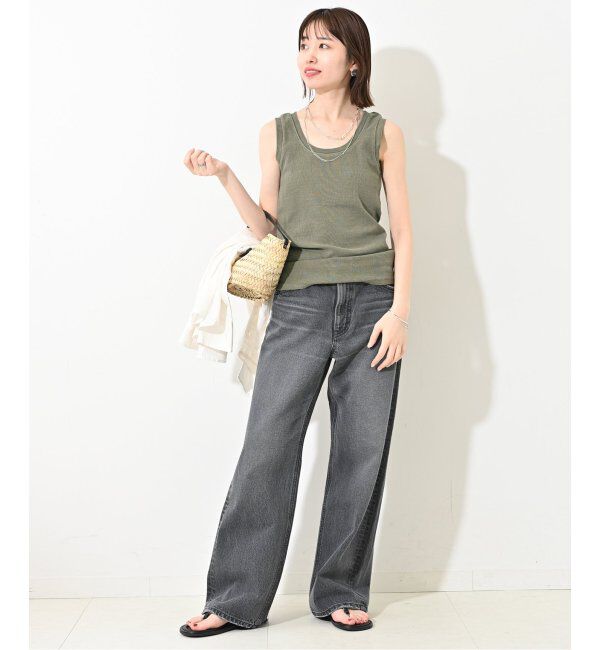 SLOBE IENA「コットンテレコタンクトップ」|タンクトップ|