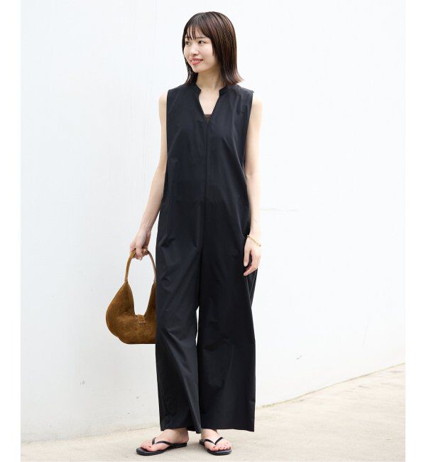 SLOBE IENA「《WEB限定/追加2》リラックスイージーVネックオールインワン」|オールインワン|