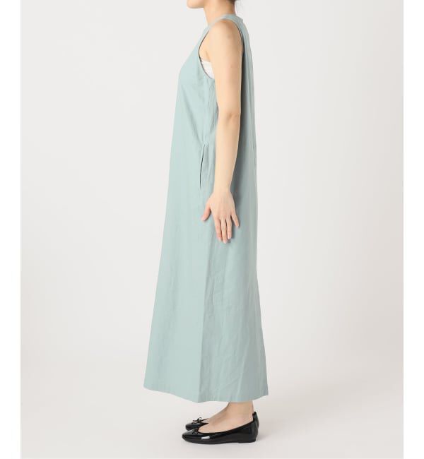 SLOBE IENA「《WEB限定/追加》リネンレーヨンノースリーブナローワンピース」|ワンピース|