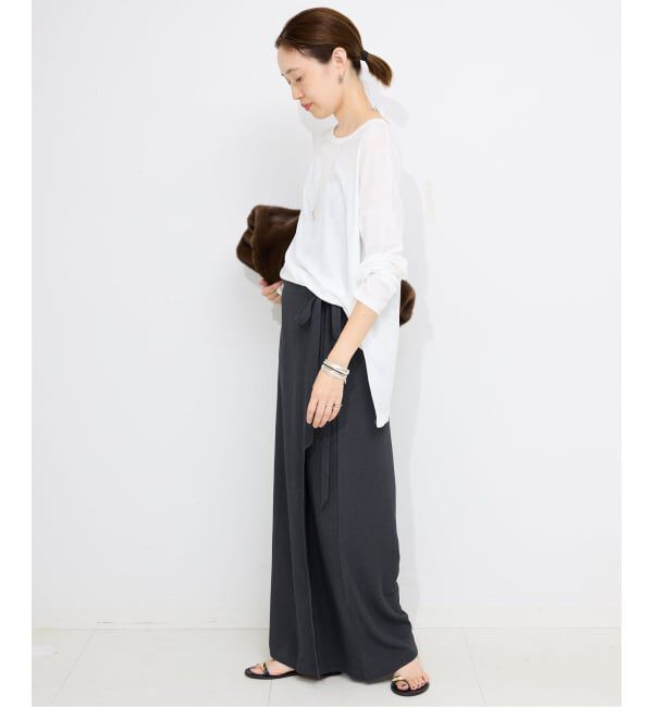 SLOBE IENA「《WEB限定/追加3》ラップジャージパンツ」|その他|