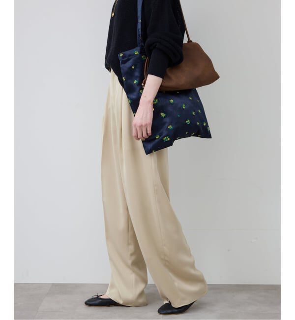 SLOBE IENA「《予約》サテンタックパンツ」|その他|