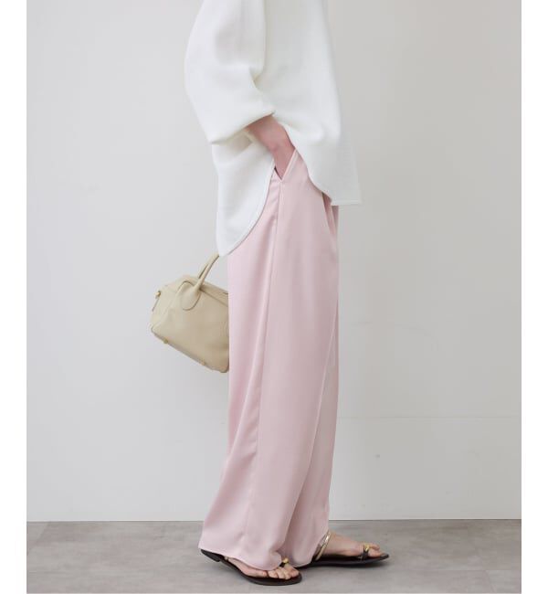 SLOBE IENA「《予約》サテンタックパンツ」|その他|