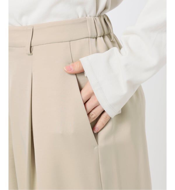 SLOBE IENA「《予約》サテンタックパンツ」|その他|