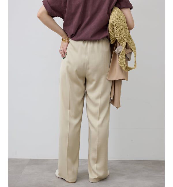 SLOBE IENA「《予約》サテンタックパンツ」|その他|