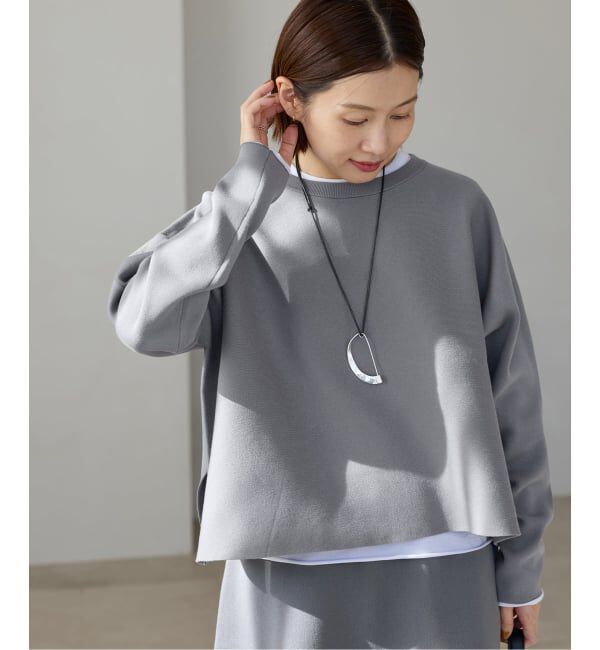 IENA「《追加予約》ファインコットンスムースプルオーバー」|ニット・セーター|