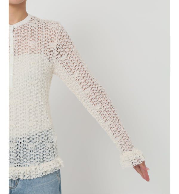 IENA LA BOUCLE「《追加予約》IENA LA BOUCLE antik dantel レースヘンリーネックプルオーバー」|Tシャツ・カットソー|