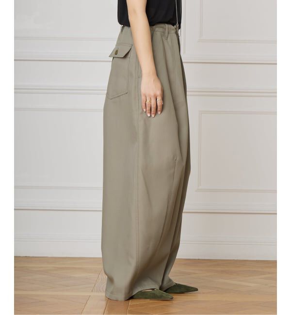 IENA LA BOUCLE「《追加予約》IENA LA BOUCLE ブライトギャバイージーバルーンパンツ」|その他|