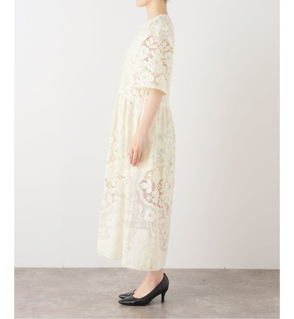 IENA LA BOUCLE「SEA NEW YORK/シー ニューヨーク ARIANNA LACE SSLV MIDI DRESS RS26-061」|ワンピース|