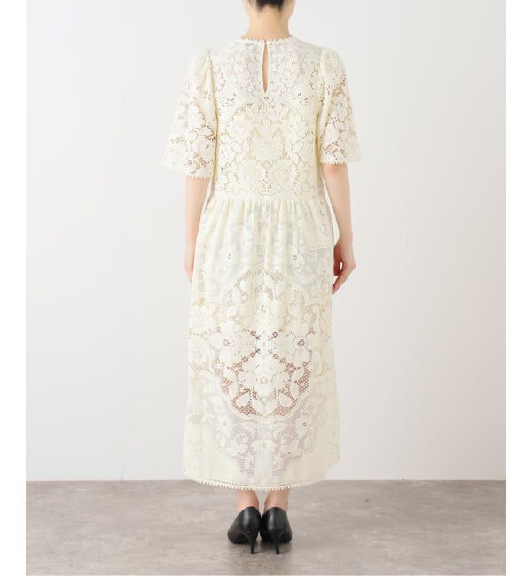 IENA LA BOUCLE「SEA NEW YORK/シー ニューヨーク ARIANNA LACE SSLV MIDI DRESS RS26-061」|ワンピース|