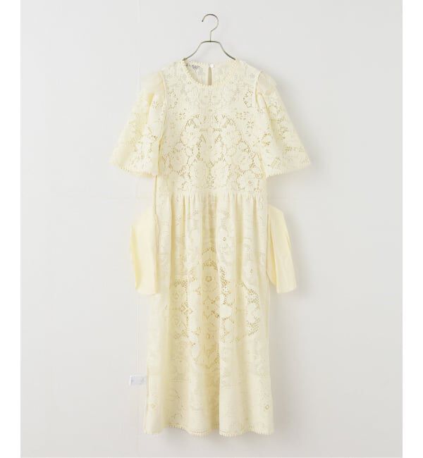 IENA LA BOUCLE「SEA NEW YORK/シー ニューヨーク ARIANNA LACE SSLV MIDI DRESS RS26-061」|ワンピース|