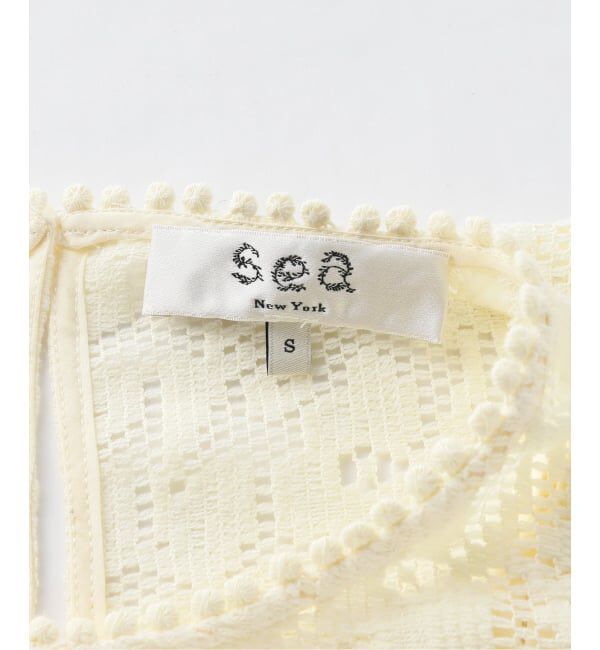 IENA LA BOUCLE「SEA NEW YORK/シー ニューヨーク ARIANNA LACE SSLV MIDI DRESS RS26-061」|ワンピース|