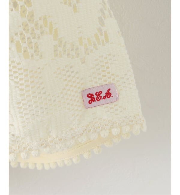 IENA LA BOUCLE「SEA NEW YORK/シー ニューヨーク ARIANNA LACE SSLV TOP RS26-059」|シャツ・ブラウス|