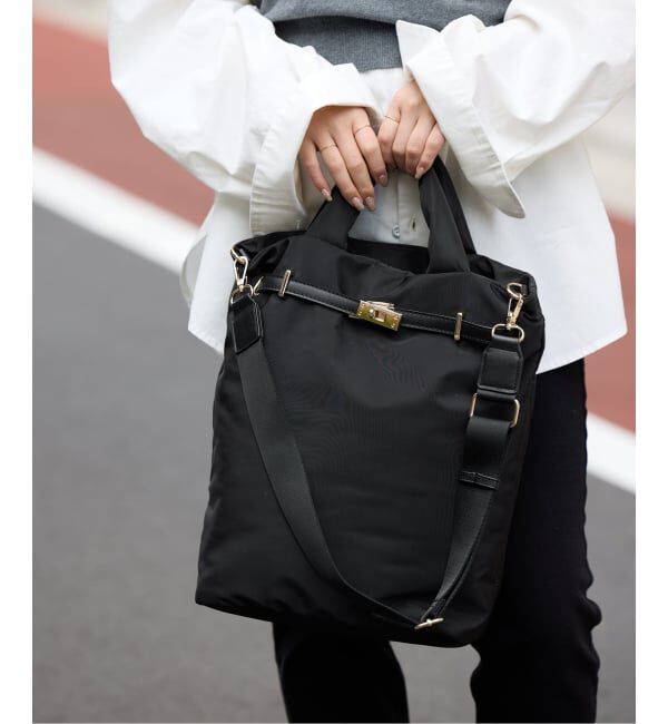 SLOBE IENA「《追加予約》SLOBE パッファートートバッグ」|トートバッグ|