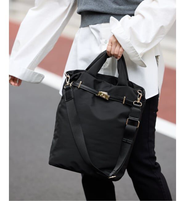 SLOBE IENA「《追加予約》SLOBE パッファートートバッグ」|トートバッグ|