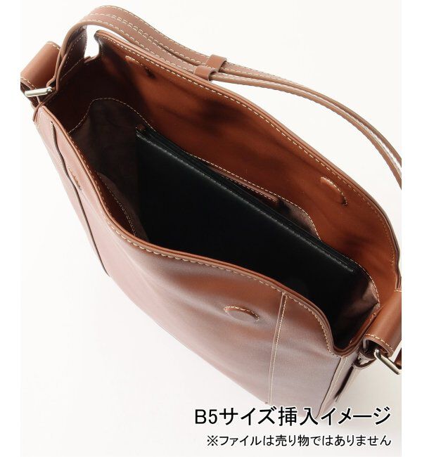EDIFICE「【LAvenir / ラ・ヴェニール】Mael Square Shoulder Bag Smooth」|ショルダー・メッセンジャー|