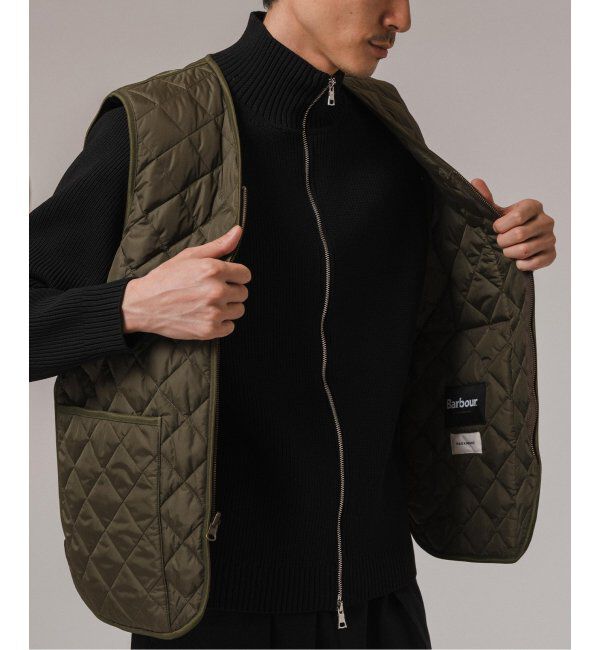 EDIFICE「Barbour for MARKAWARE & EDIFICE 別注 QUILTING VEST」|ダウン|