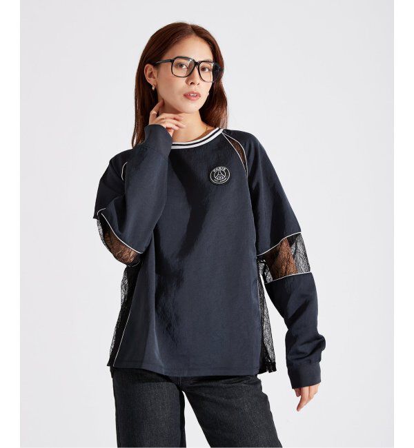 Paris Saint-Germain「【Paris Saint-Germain / パリ・サン＝ジェルマン】SATINxLACE GAME TOPS」|Tシャツ・カットソー|