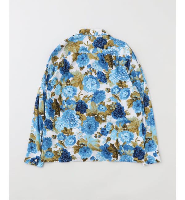 EDIFICE「fursac (フルサック) Dark Flower Print Open Collar シャツ」|シャツ・ブラウス|